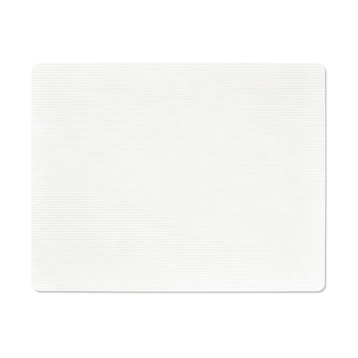Corduroy Tischset square L - Pure white, 45x35 cm - LIND DNA