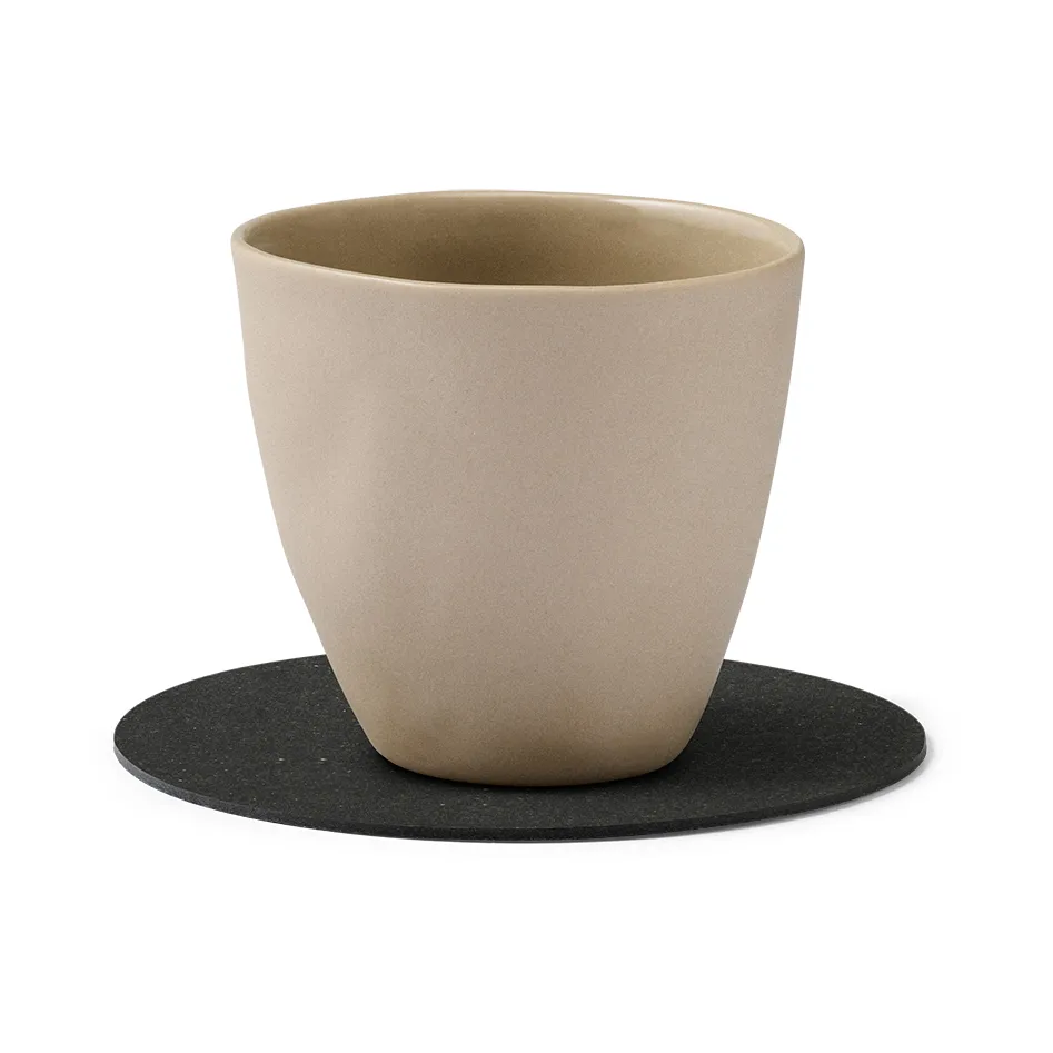 Core Glasuntersetzer circle, Flecked anthracite LIND DNA
