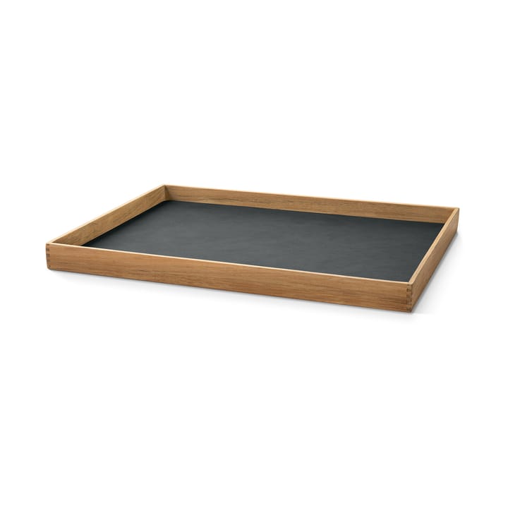 Even Teak-Tablett square L, Nupo anthracite LIND DNA