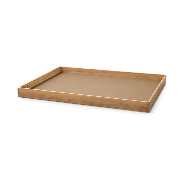 Even Teak-Tablett square L, Nupo nougat LIND DNA