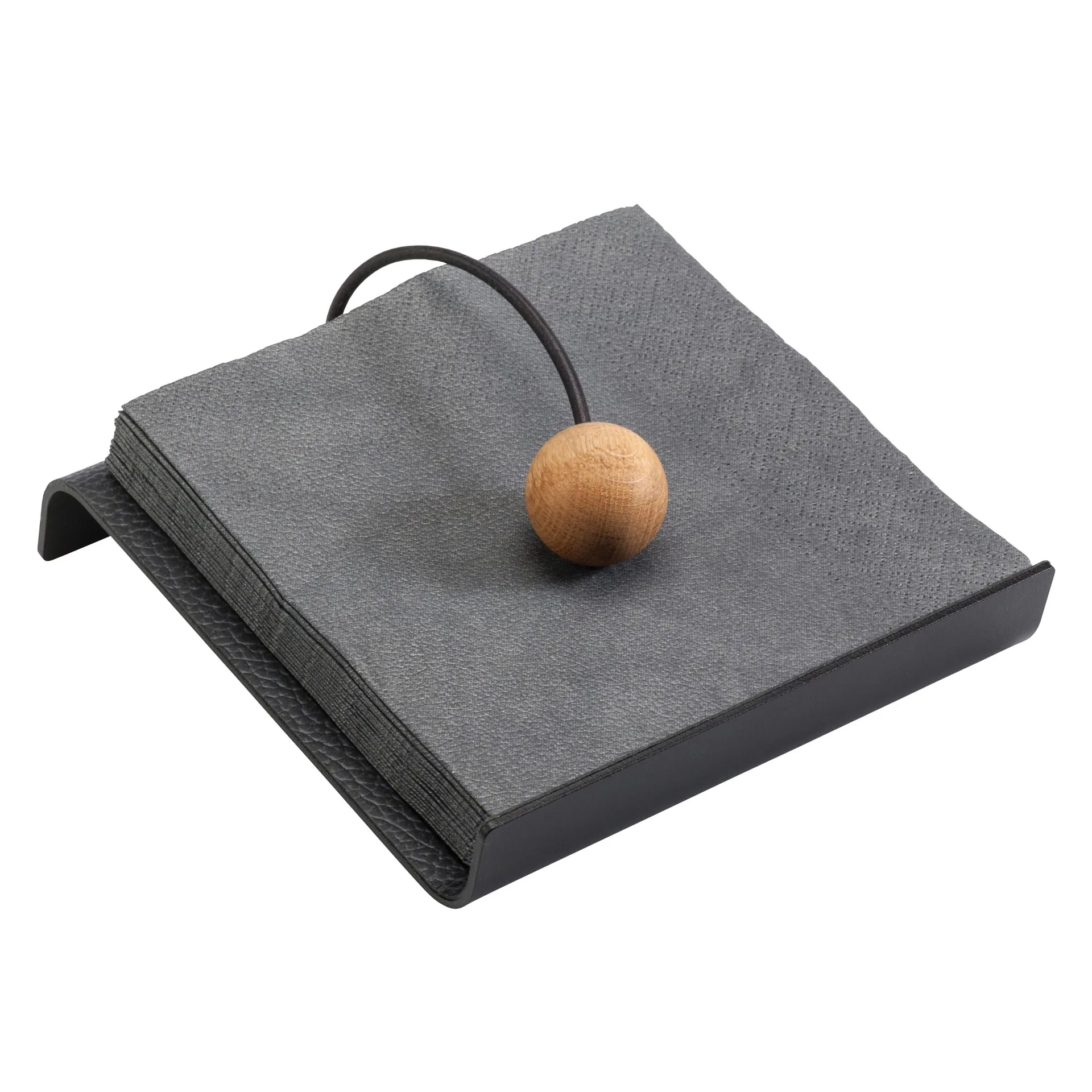 Hippo String Serviettenhalter, Schwarz-antracit LIND DNA