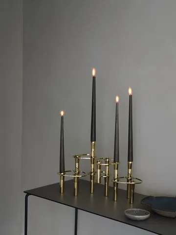 Lind Curve kombinerbarer Kerzenhalter 24K vergoldet - Single - LIND DNA