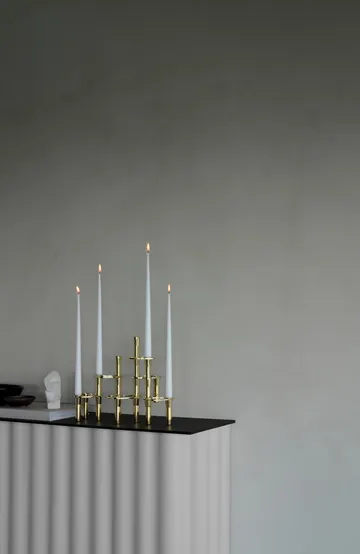 Lind Curve kombinerbarer Kerzenhalter 24K vergoldet - Single - LIND DNA