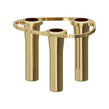 Lind Curve kombinerbarer Kerzenhalter 24K vergoldet - Triple - LIND DNA