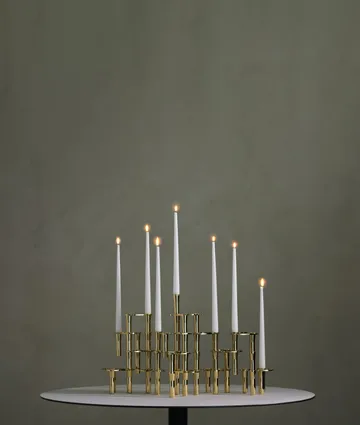 Lind Curve kombinerbarer Kerzenhalter 24K vergoldet - Triple - LIND DNA