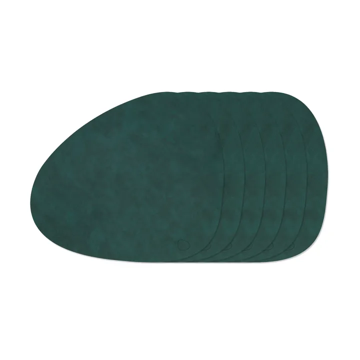 Nupo Curve Tischset - Dunkelgrün, 6er-Pack - LIND DNA