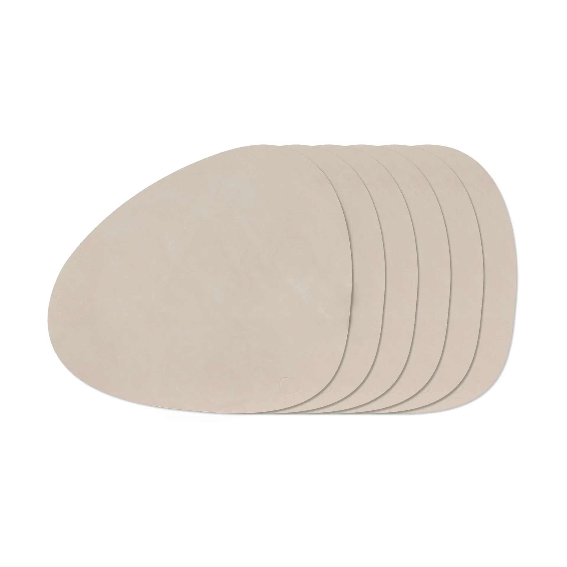Nupo Curve Tischset, Oyster White, 6er-Pack LIND DNA