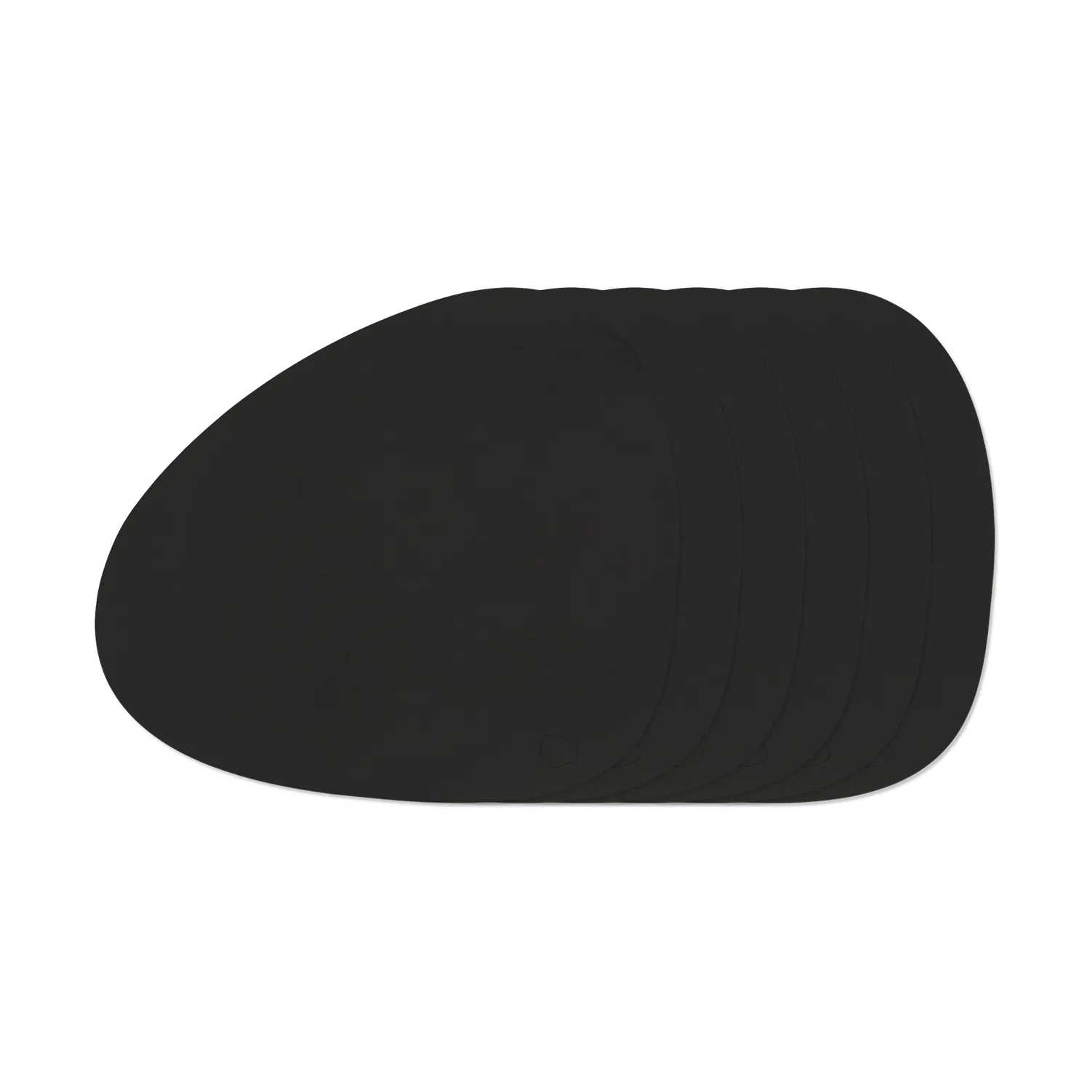 Nupo Curve Tischset, Schwarze Tinte, 6er-Pack LIND DNA