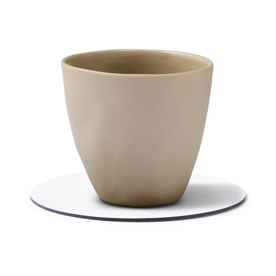 Nupo Glasuntersetzer circle, Pure white LIND DNA