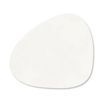 Nupo Glasuntersetzer curve - Pure white - LIND DNA