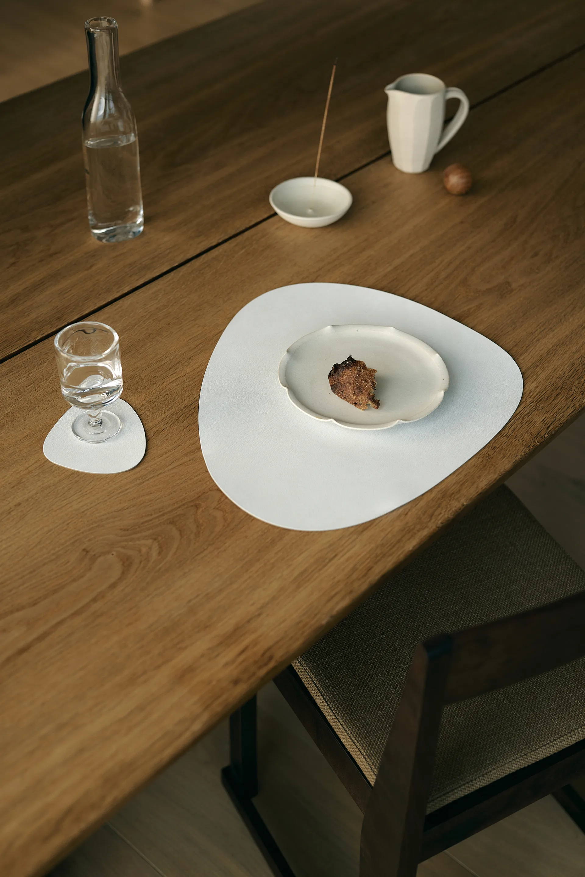 Nupo Glasuntersetzer curve, Pure white LIND DNA