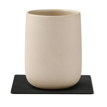 Nupo Glasuntersetzer square - Black ink - LIND DNA