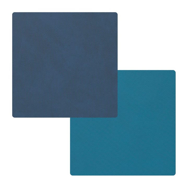 Nupo Glasuntersetzer square doppelseitig 1 St., Midnight blue-petrol LIND DNA