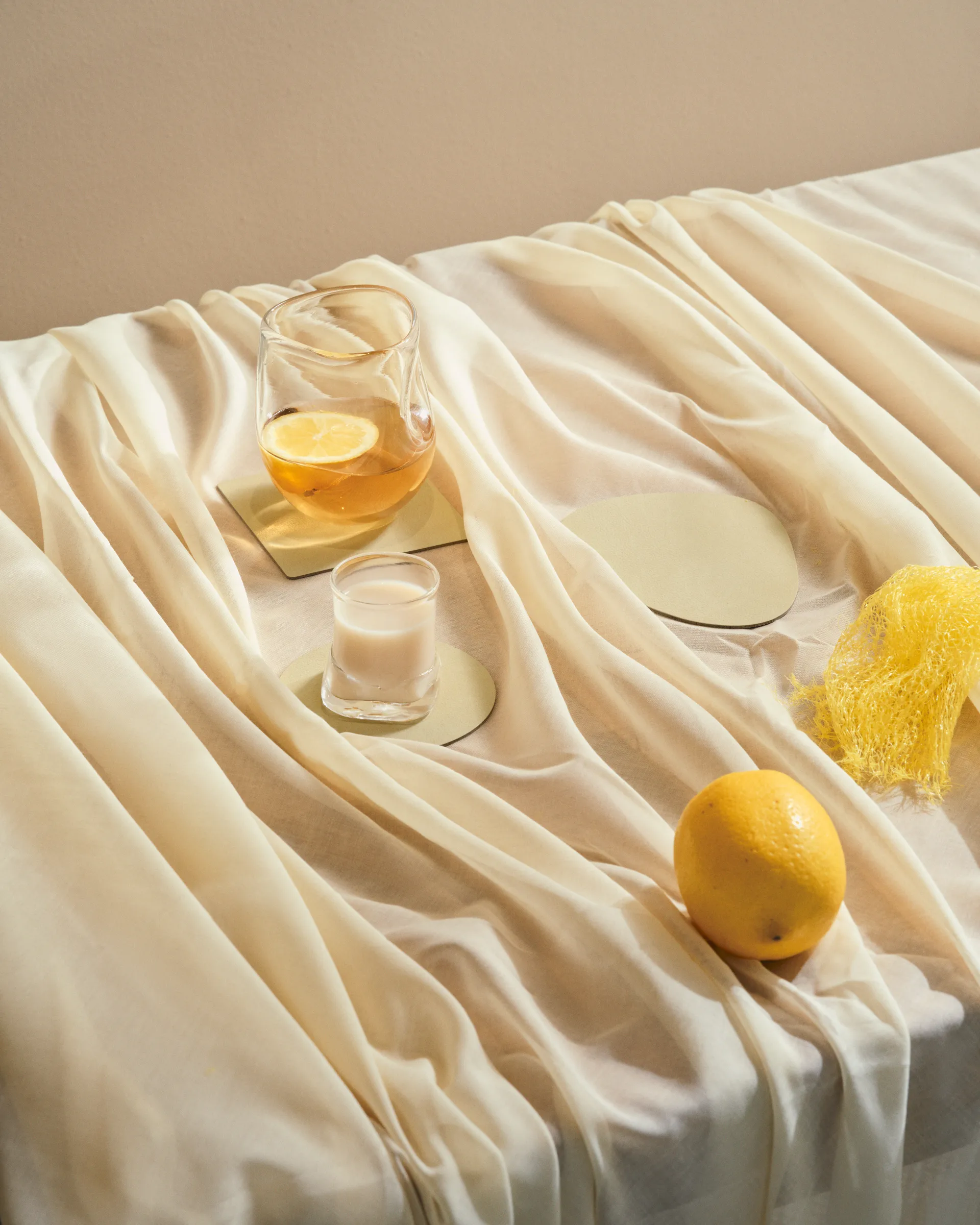 Nupo Glasuntersetzer square, Lemon sorbet LIND DNA