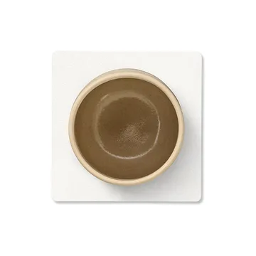 Nupo Glasuntersetzer square - Pure white - LIND DNA