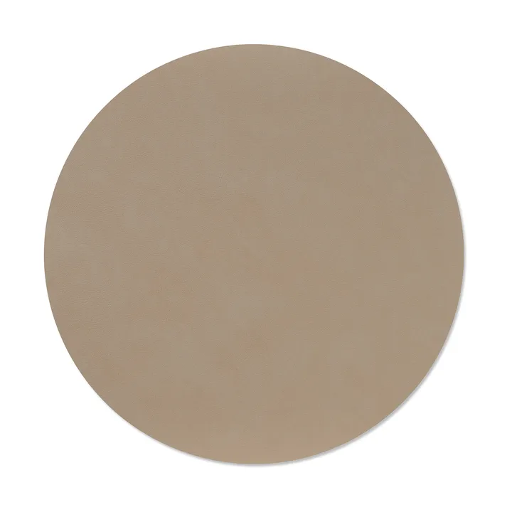 Nupo Tischset - Clay brown, circle, L, Ø38 cm - LIND DNA