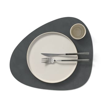 Nupo Tischset curve L - Anthracitgrau - LIND DNA
