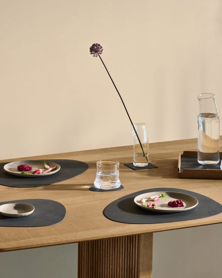 Nupo Tischset curve L, Anthracitgrau LIND DNA