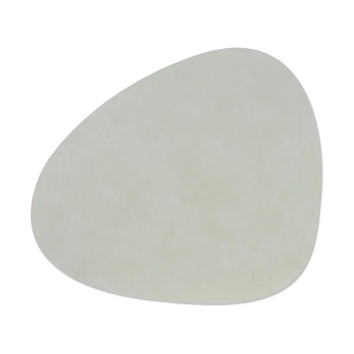 Nupo Tischset curve L - Metallic (steingrau) - LIND DNA