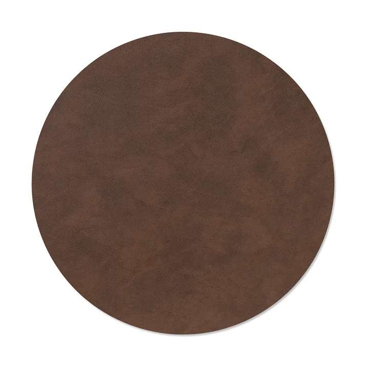Nupo Tischset - Dark brown, circle, L, Ø38 cm - LIND DNA