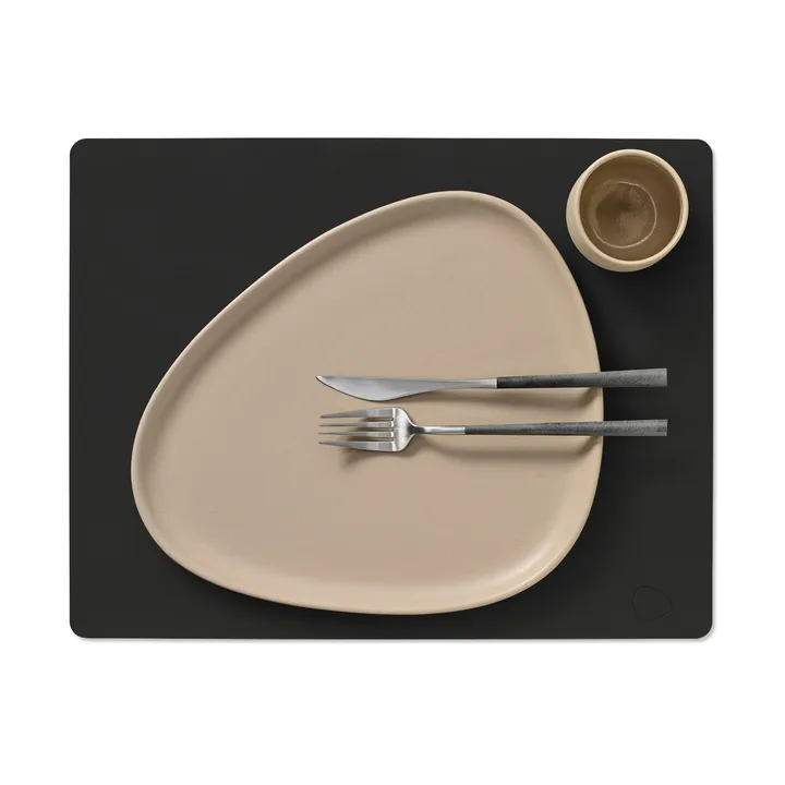 Nupo Tischset square L - Black ink - LIND DNA