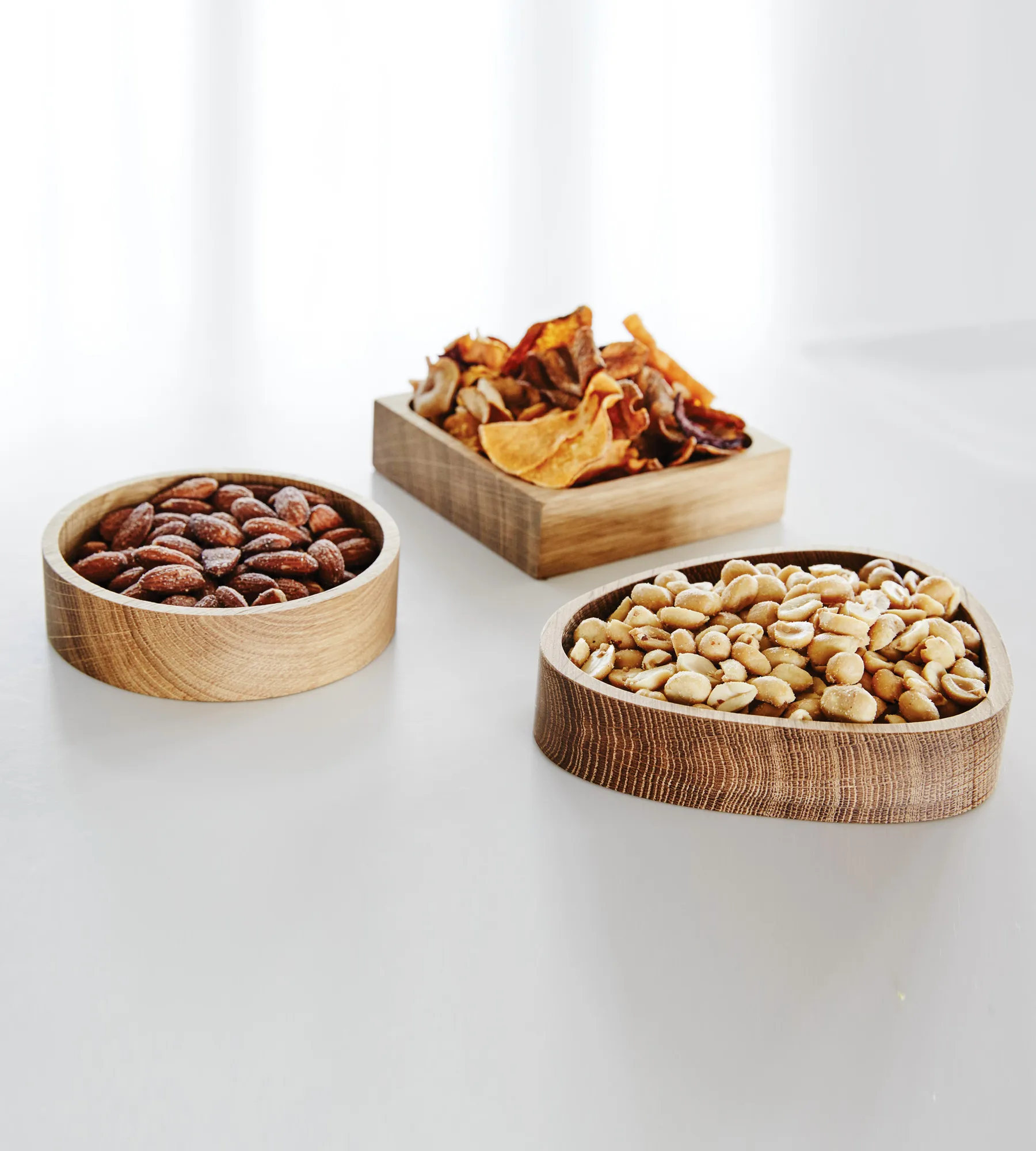 Wood Box Aufbewahrung für Glasuntersetzer, Nature-oak, circle, S LIND DNA