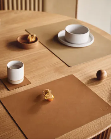 Wood Box Aufbewahrung für Glasuntersetzer - Nature-oak, circle, S - LIND DNA