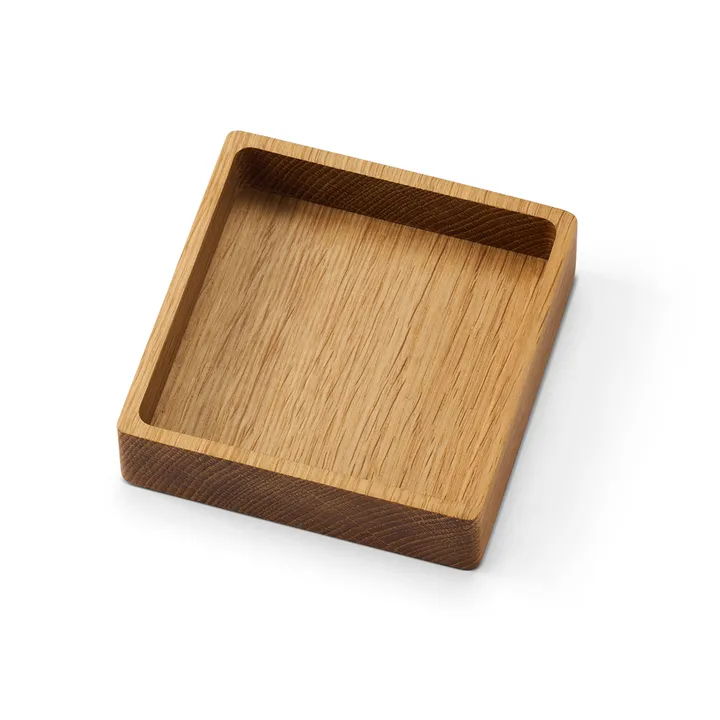 Wood Box Aufbewahrung für Glasuntersetzer - Nature-oak, square, S - LIND DNA