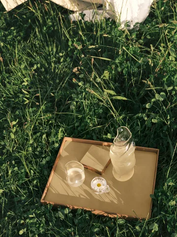Wood Box Aufbewahrung für Glasuntersetzer - Nature-oak, square, S - LIND DNA
