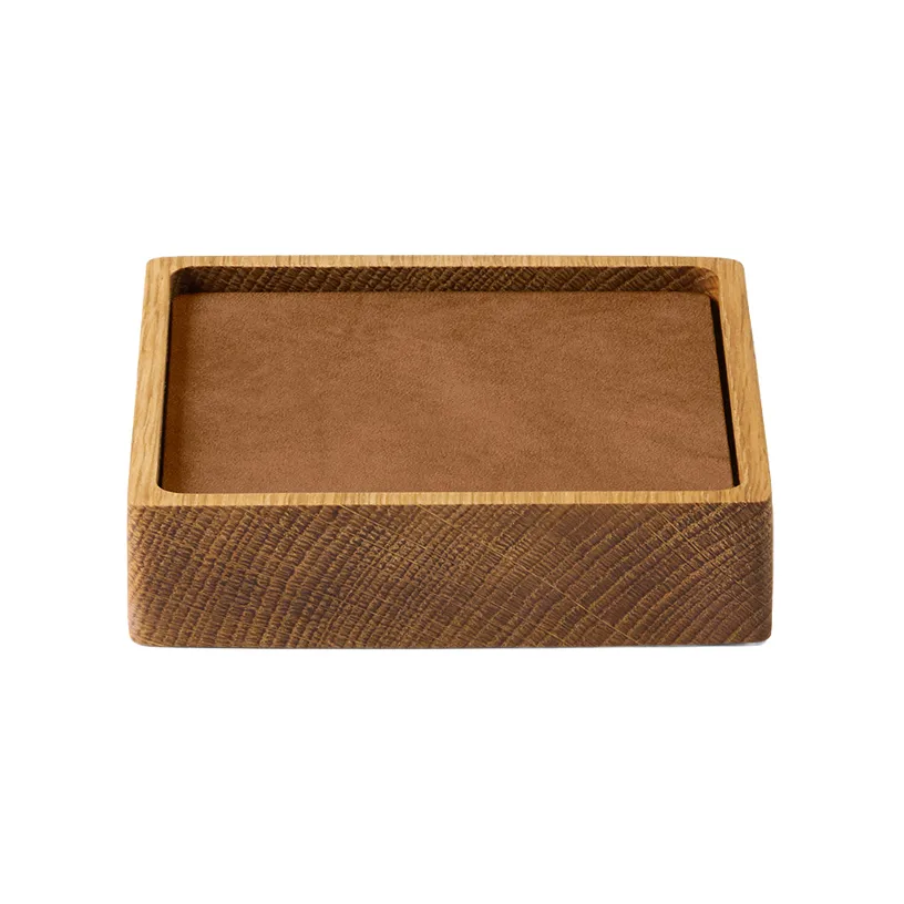 Wood Box Glasuntersetzer Set, Nature-oak, quadratisch, S, Nupo nature, 9-teilig LIND DNA