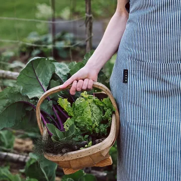 Emma Schürze - Indigoblau - Linum