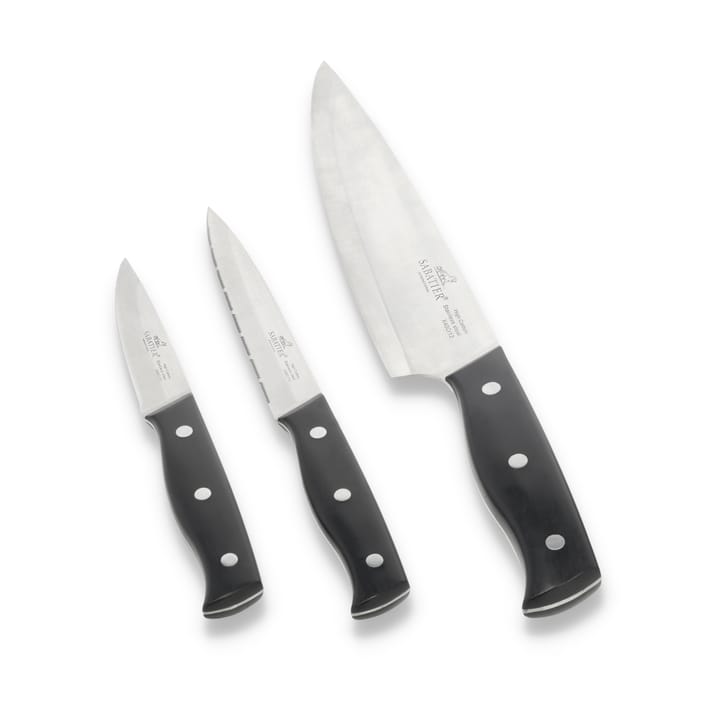 Lion Sabatier Austral Messerset 3-teilig - Stahl-schwarz - Lion Sabatier