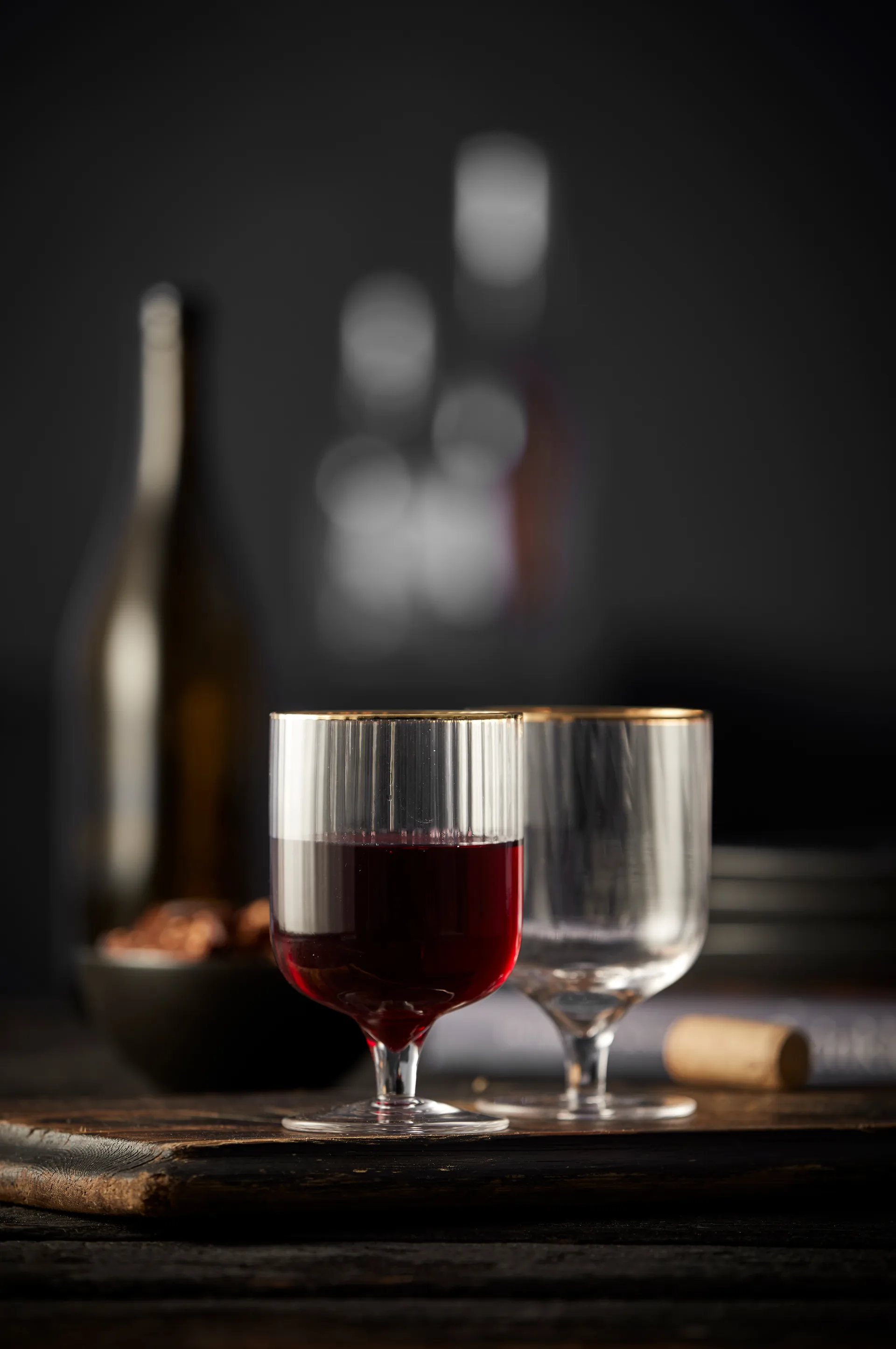 Palermo Gold Weinglas 30 cl 4er Pack, Klar-gold Lyngby Glas