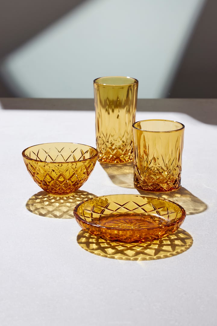 Sorrento kleiner Teller Ø16cm 4er Pack, Amber Lyngby Glas