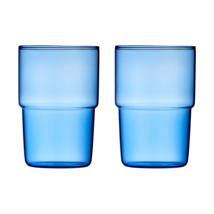 Torino Glas 40 cl 2er Pack, Blue Lyngby Glas
