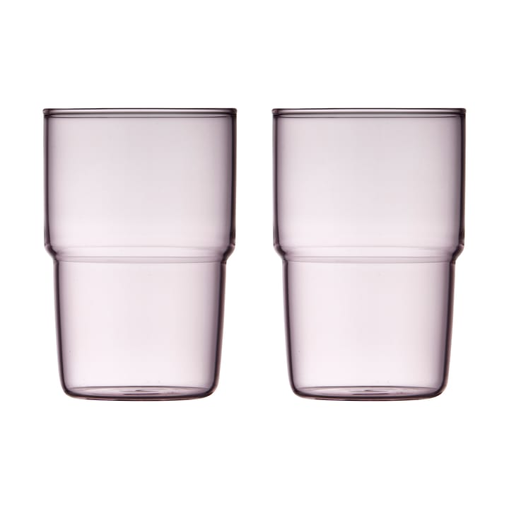 Torino Glas 40 cl 2er Pack, Pink Lyngby Glas