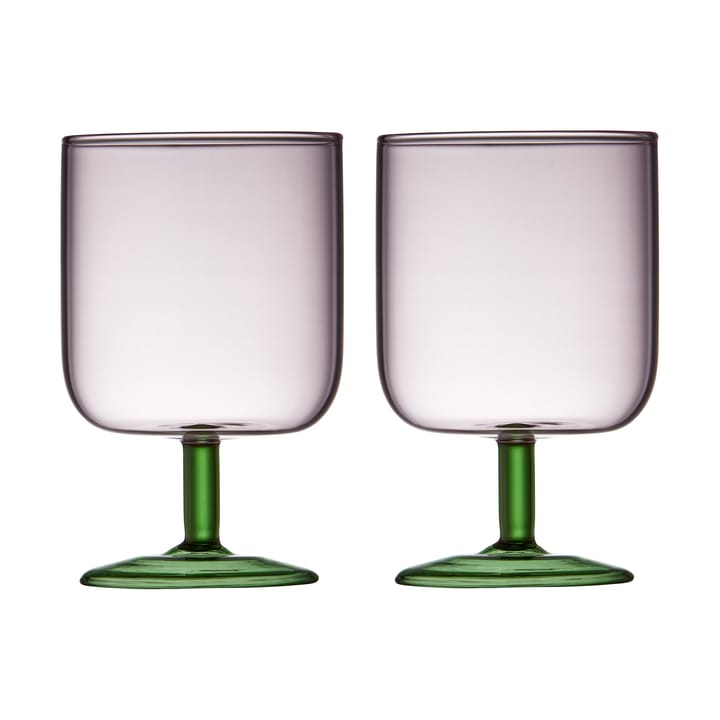 Torino Weinglas 30 cl 2er Pack, Pink-green Lyngby Glas