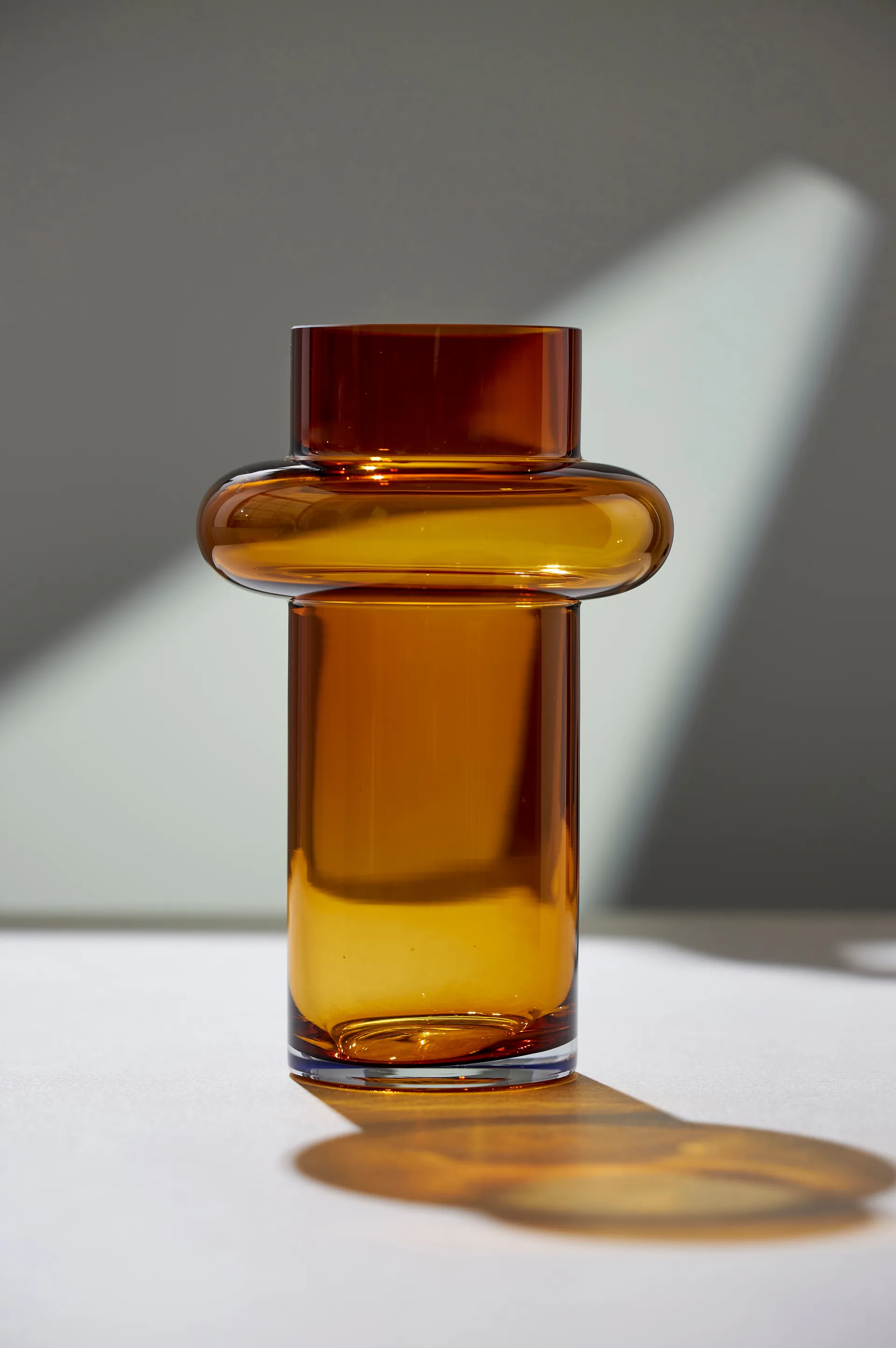 Tube Vase Glas 20cm, Amber Lyngby Glas