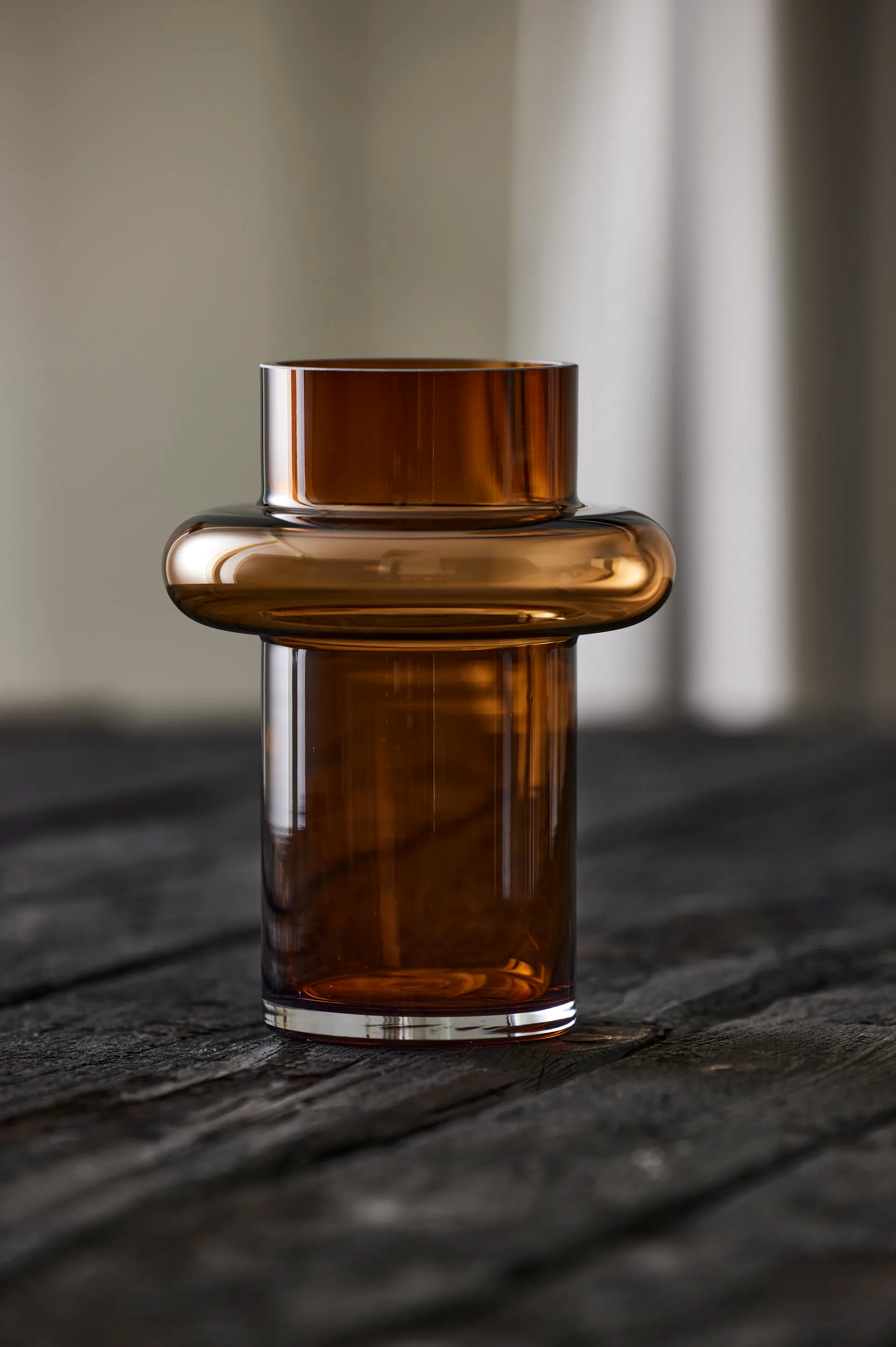Tube Vase Glas 20cm, Amber Lyngby Glas