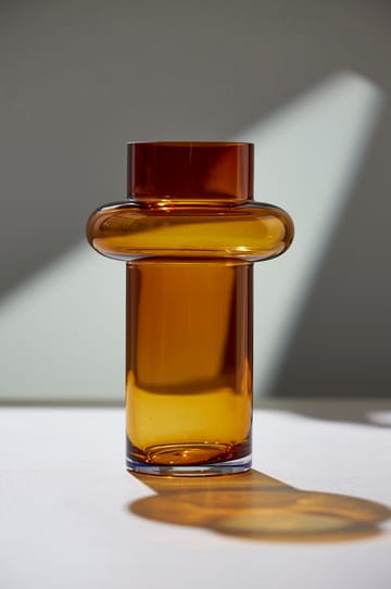 Tube Vase Glas 30cm - Amber - Lyngby Glas