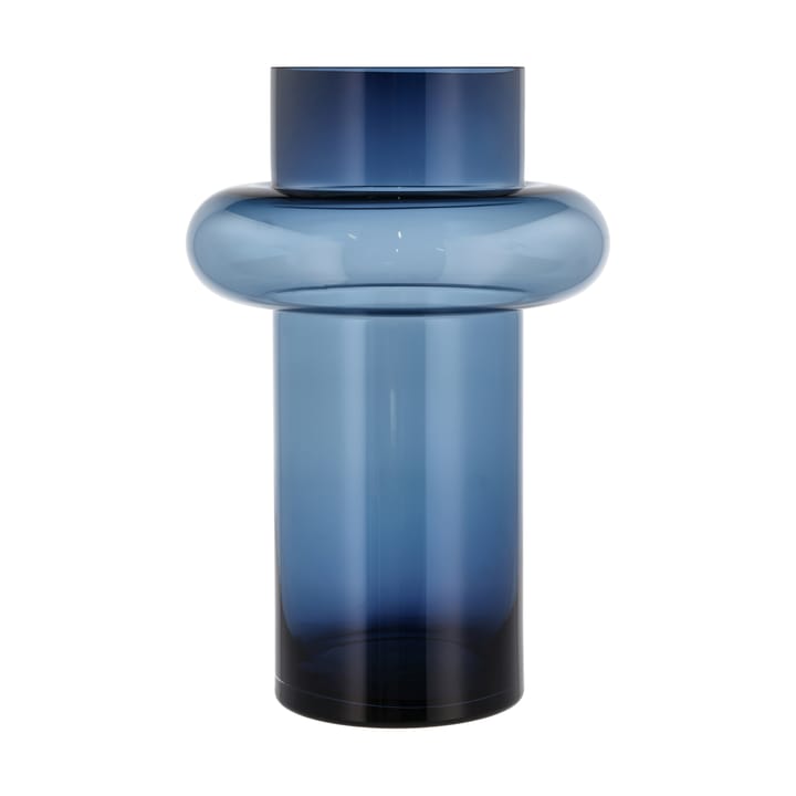 Tube Vase Glas 40cm, Blau Lyngby Glas
