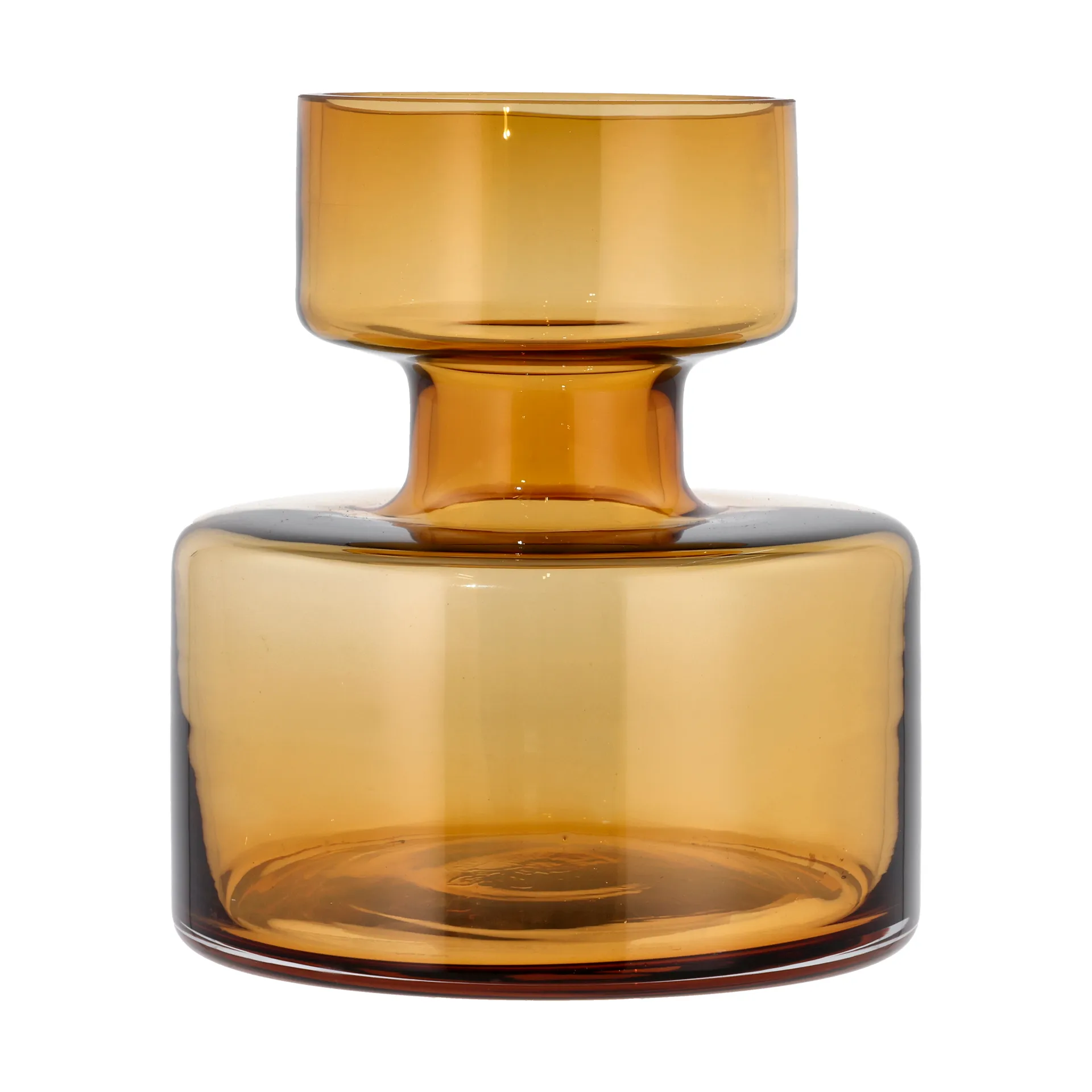 Tubular Vase Glas 20cm, Amber Lyngby Glas
