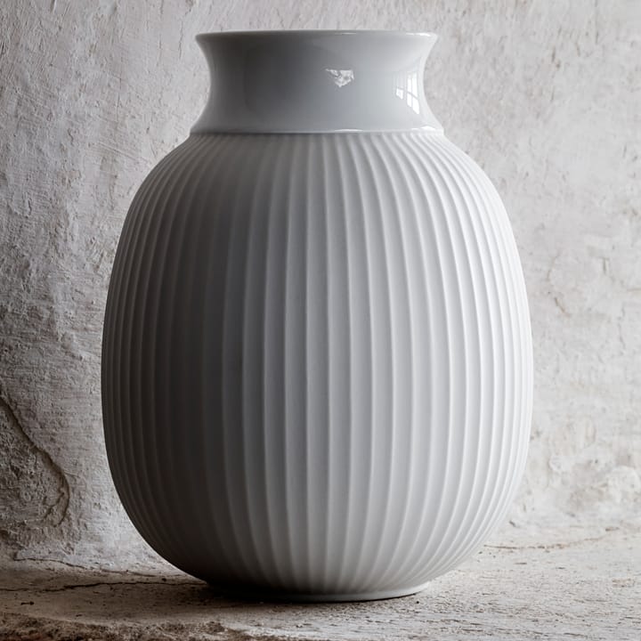 Lyngby Curve Vase 17,5cm, Weiß Lyngby Porcelæn