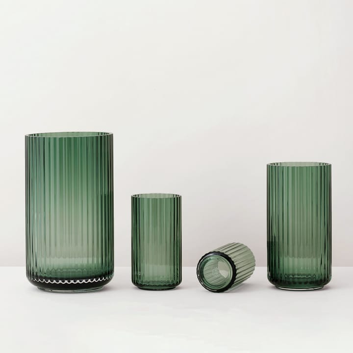 Lyngby Vase Glas Copenhagen green, 31cm Lyngby Porcelæn