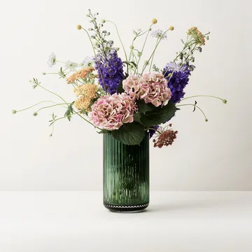 Lyngby Vase Glas Copenhagen green - 38cm - Lyngby Porcelæn