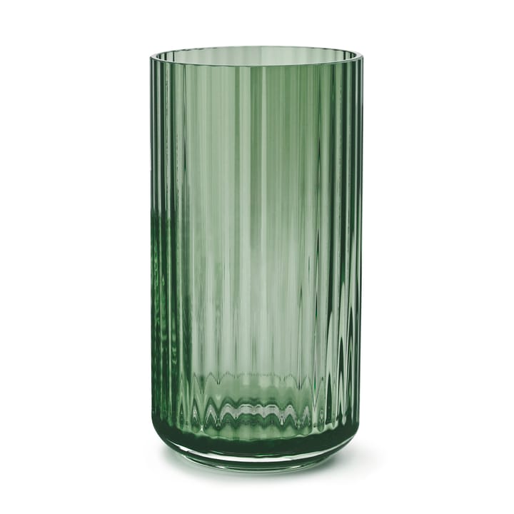 Lyngby Vase Glas grün, 20cm Lyngby Porcelæn