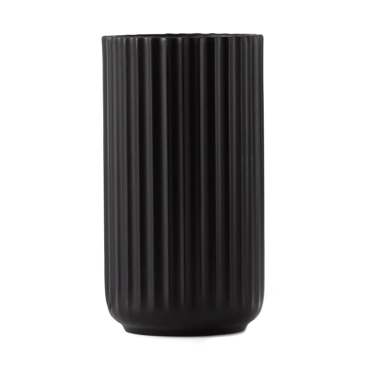 Lyngby Vase schwarz matt, 15cm Lyngby Porcelæn