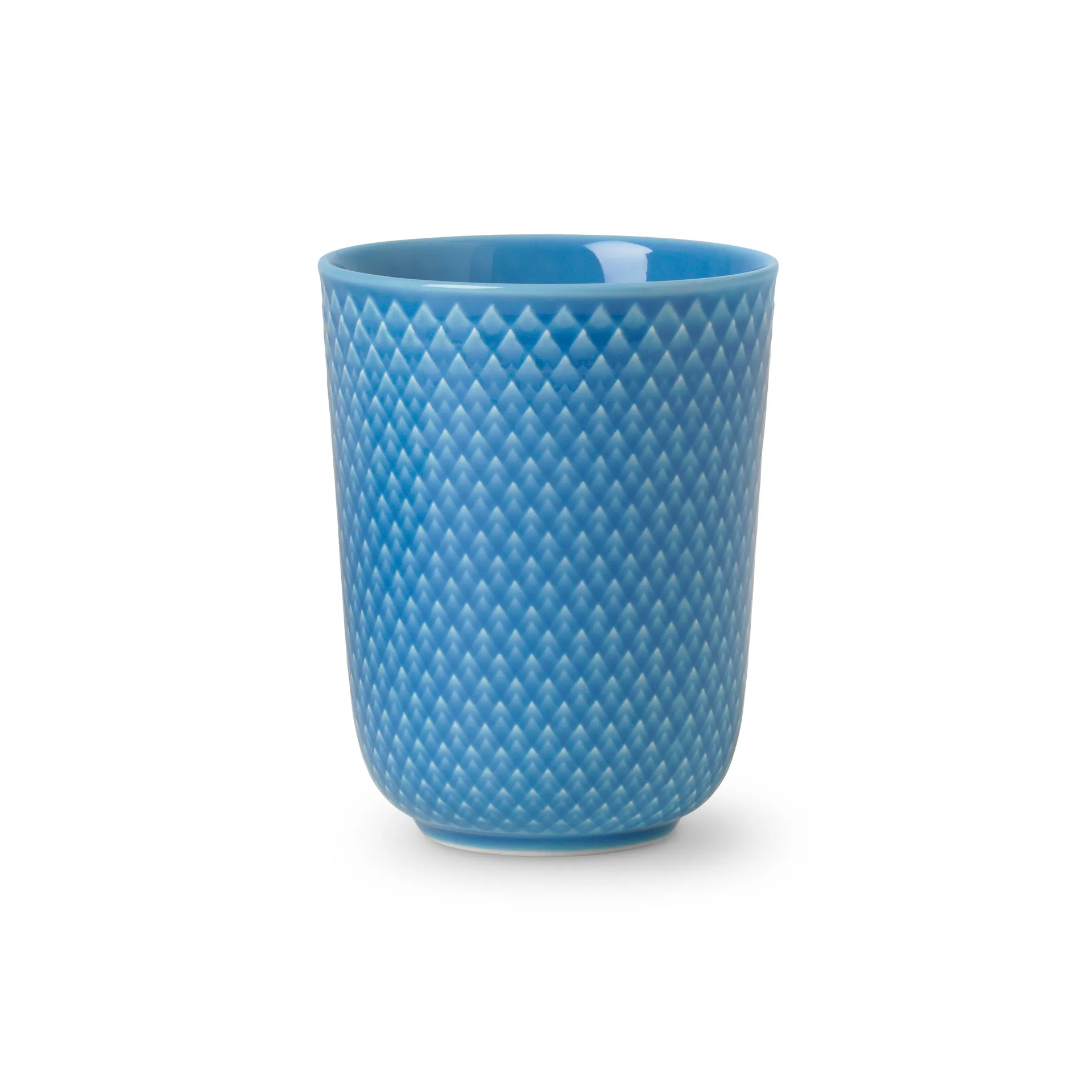 Rhombe Becher 33cl, Blau Lyngby Porcelæn