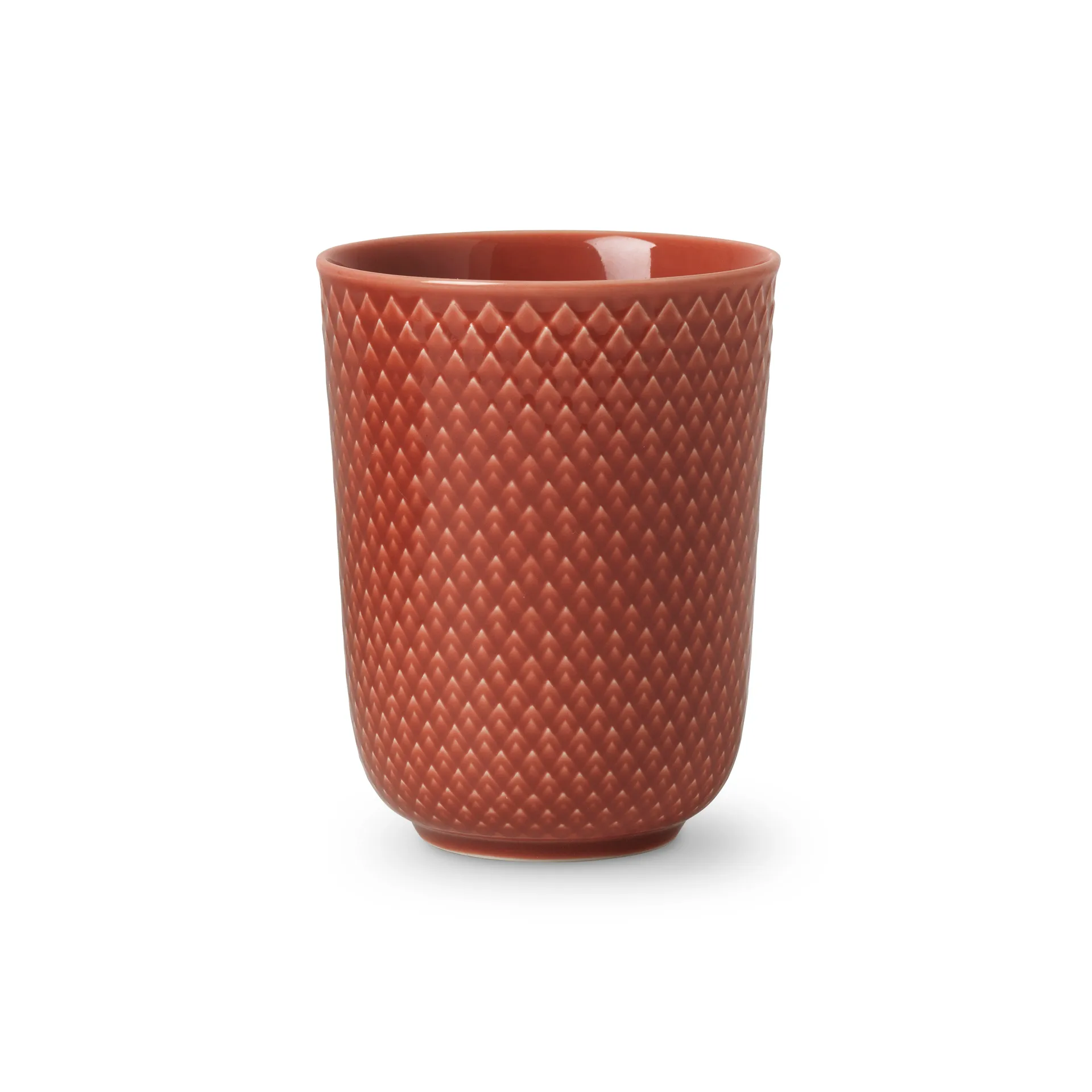 Rhombe Becher 33cl, Terracotta Lyngby Porcelæn