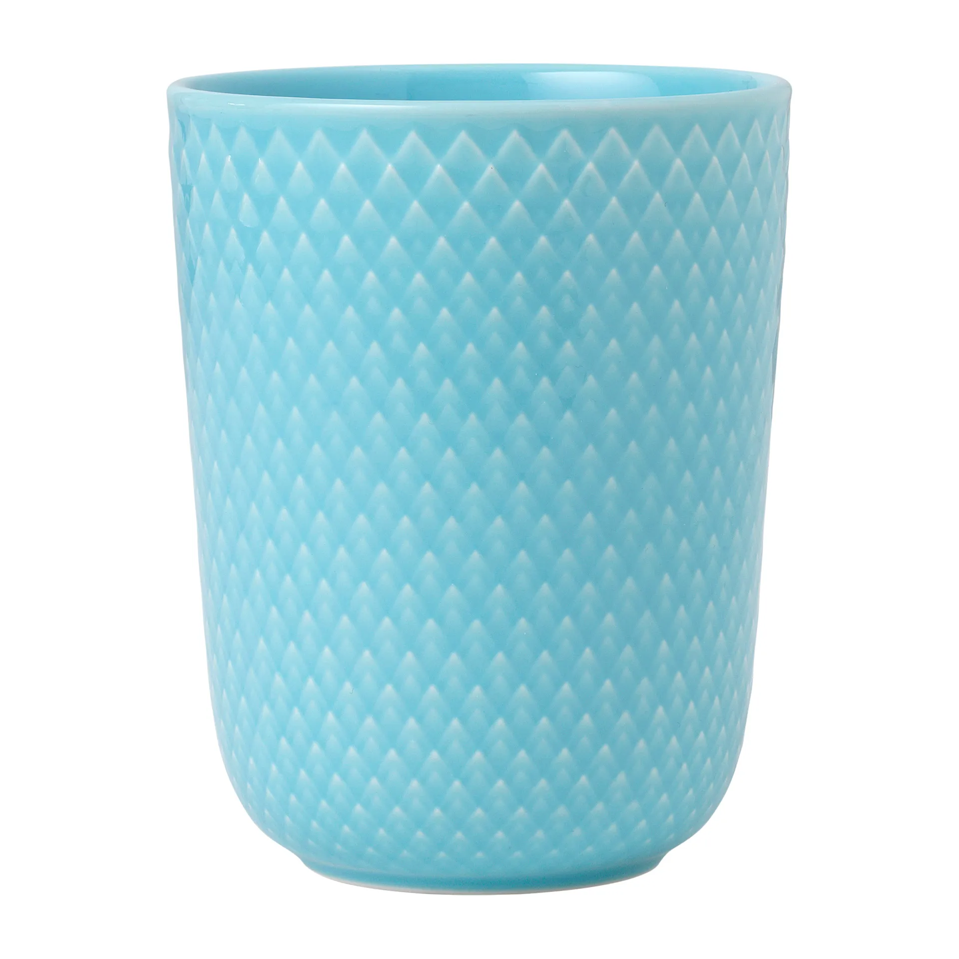 Rhombe Becher 33cl, Türkis Lyngby Porcelæn